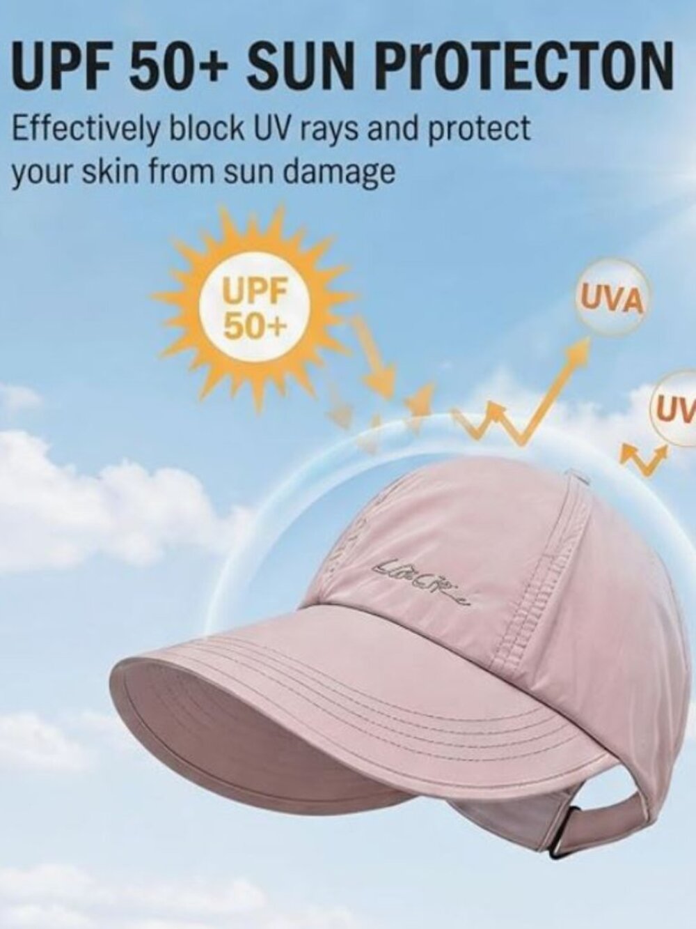 UPF Sun Protection Baseball Hat for Men and Women-New